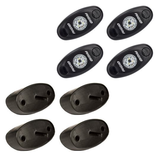 RIGID A-Series LED Universal Rock Light Kit, High Power Red, Set Of 4 - 400213
