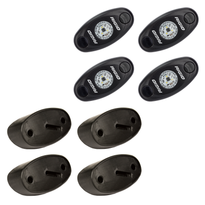 RIGID A-Series LED Universal Rock Light Kit, High Power Red, Set Of 4 - 400213