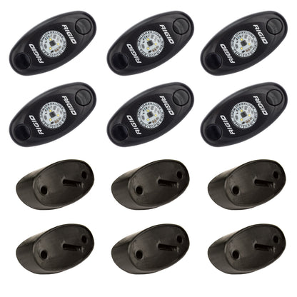 RIGID A-Series LED Universal Rock Light Kit, High Power Red, Set Of 6 - 400263