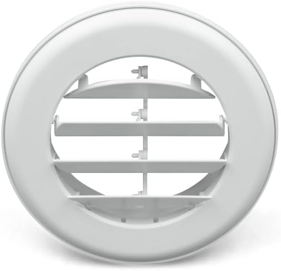 Sawtooth Parts Co Thetford 94271 CoolVent Deluxe Adjustable Ceiling AC Vent, 1.5" Flange, Polar White