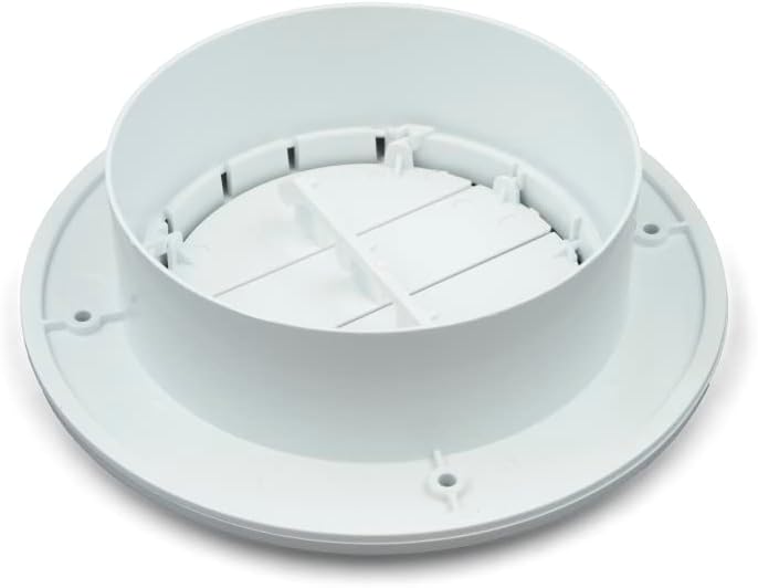 Sawtooth Parts Co Thetford 94271 CoolVent Deluxe Adjustable Ceiling AC Vent, 1.5" Flange, Polar White