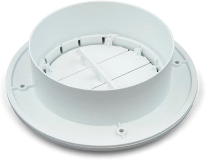 Sawtooth Parts Co Thetford 94271 CoolVent Deluxe Adjustable Ceiling AC Vent, 1.5" Flange, Polar White