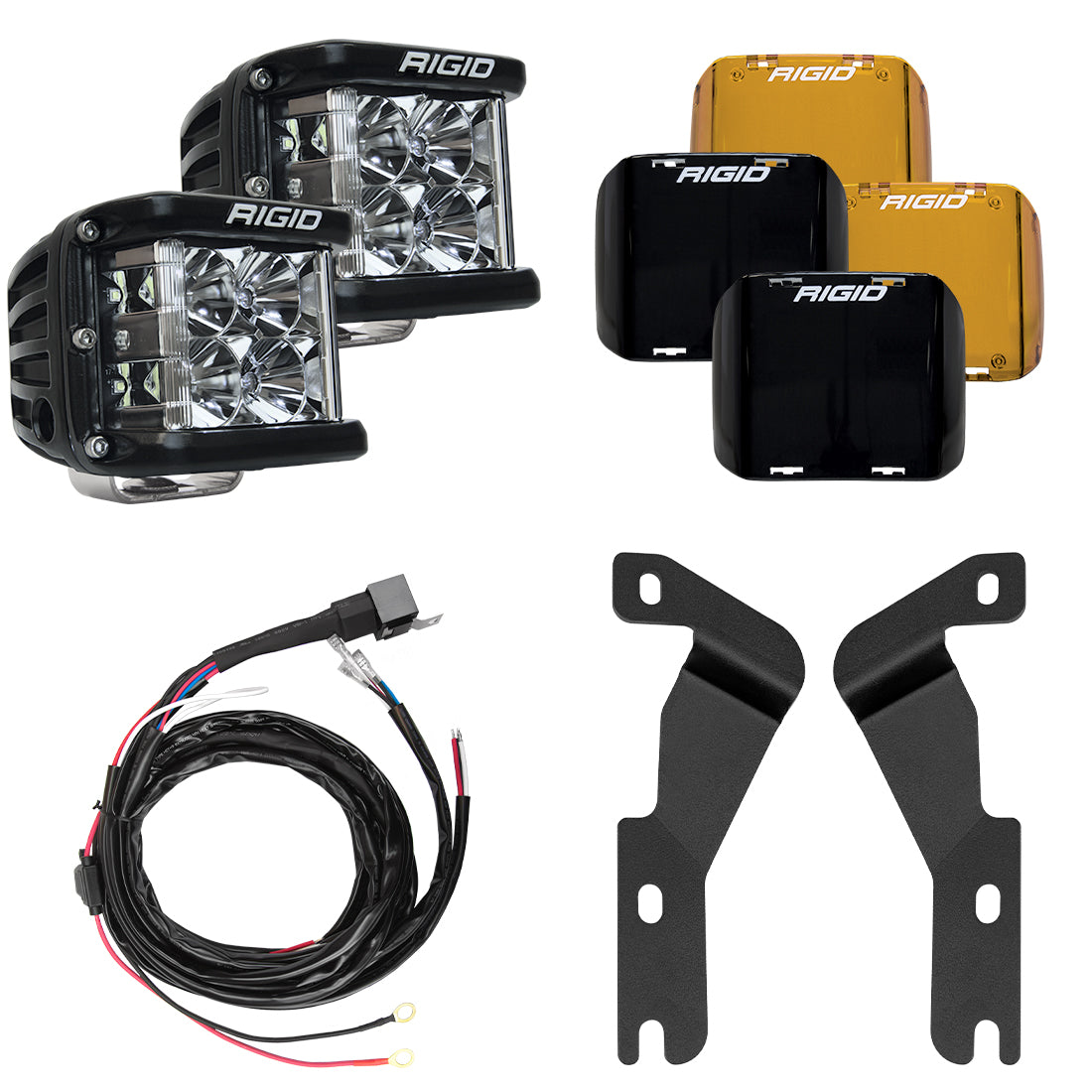RIGID 2016-2020 Toyota Tacoma A-Pillar Light Kit, Includes D-SS Flood - 46707