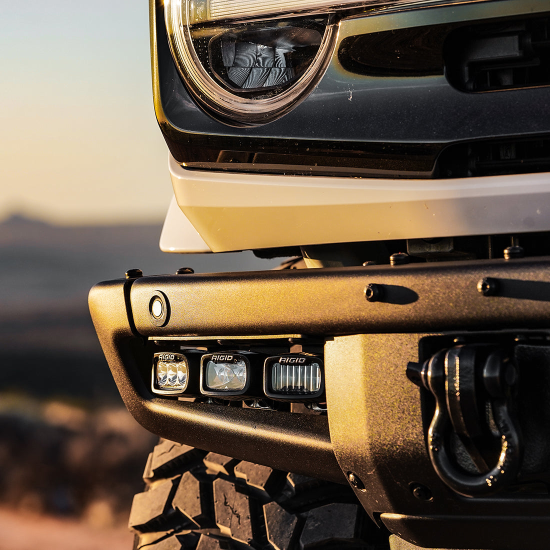 RIGID 2021+ Bronco Mod Bumper Fog Mounts - 46730