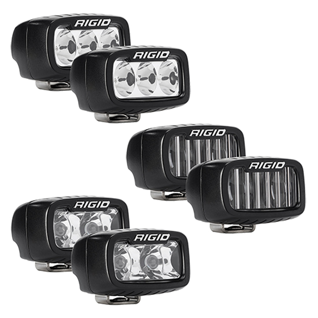 RIGID 2021+ Bronco Mod Bumper Triple SR-M Fog Light Kit - 46731