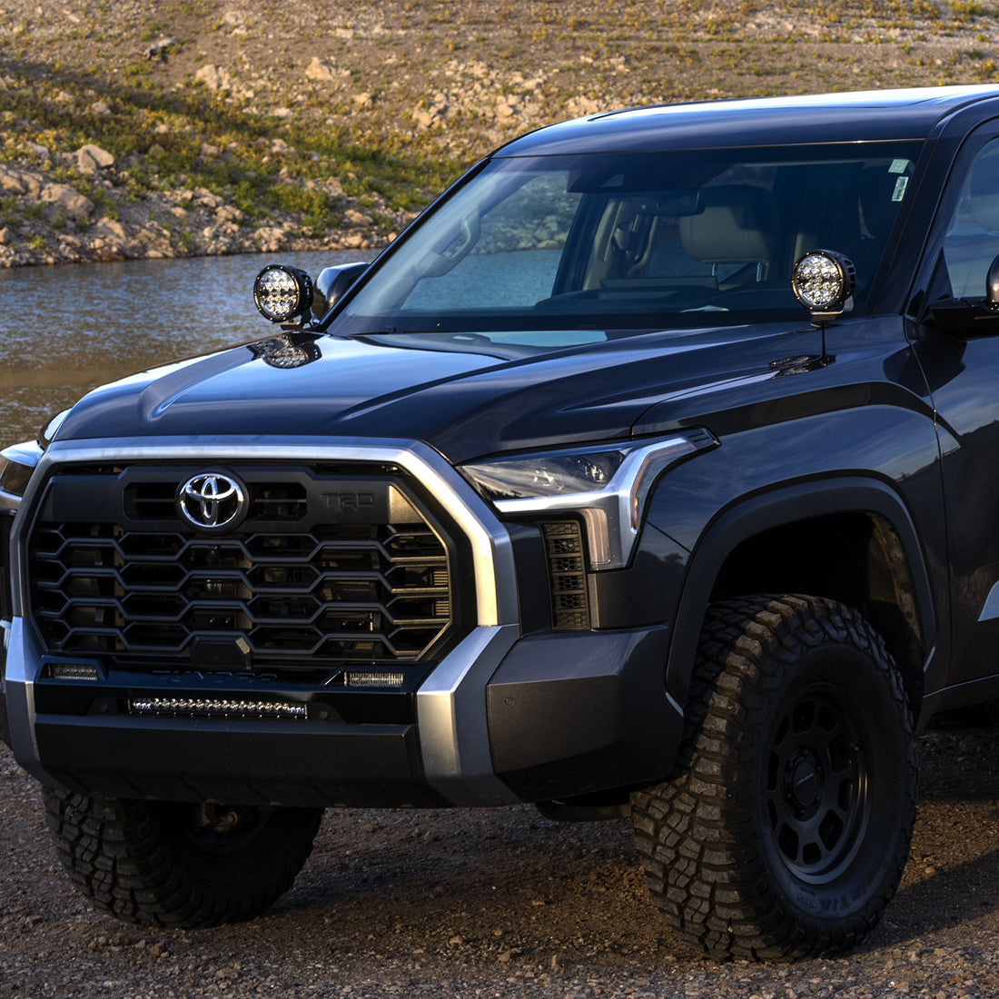 RIGID 2022+ Toyota Tundra 6 Inch 360-Series A-Pillar Lighting Kit - 46806