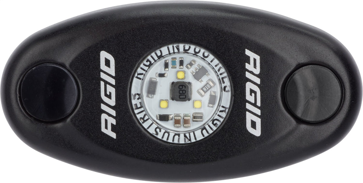 RIGID A-Series LED Light, High Power, Natural White, Black Housing, Single - 480083