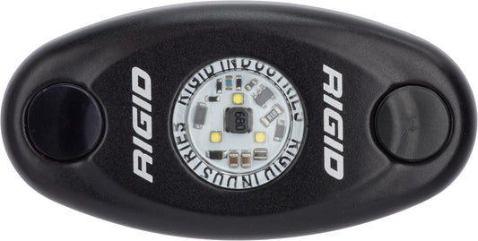 RIGID A-Series LED Light, High Power, Cool White, Black Housing, Single - 480093