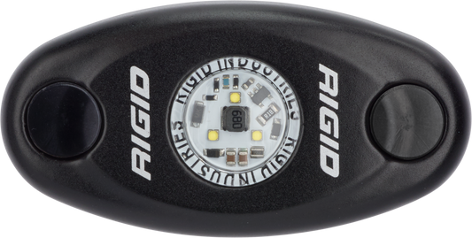 RIGID A-Series LED Light, High Power, Cool White, Black Housing, Single - 480093