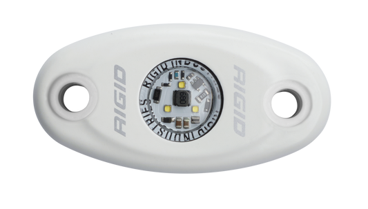 RIGID A-Series LED Light, High Power, Cool White, White Housing, Single - 480213