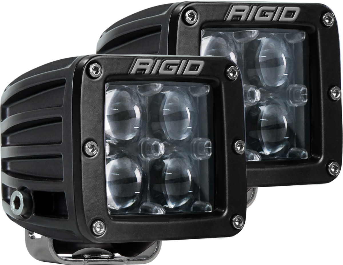 RIGID D-Series PRO LED Light, Hyperspot Optic, Surface Mount, Black Housing, Pair - 504713