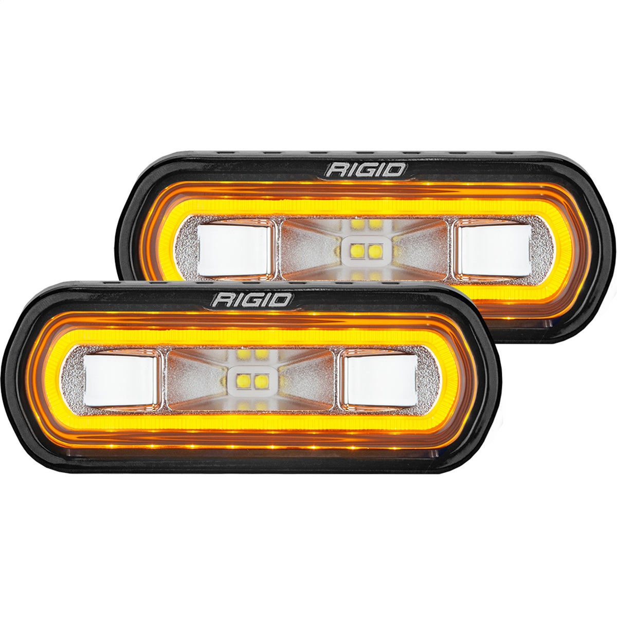 RIGID SR-L Series Off-Road Spreader Pod, 3 Wire, Surface Mount, Red Halo, Pair - 53122