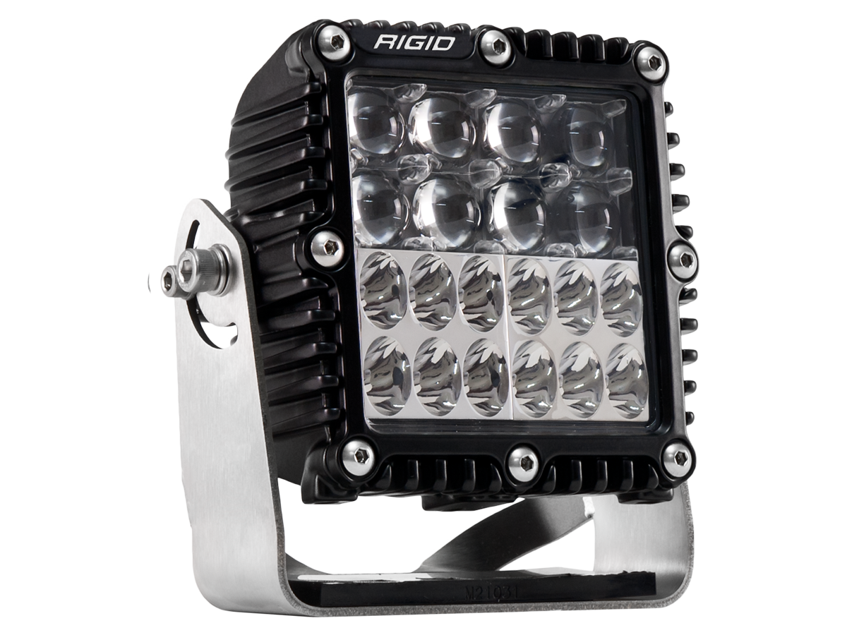 RIGID Q-Series PRO LED Light, Hyperspot/Driving Combo, Black Housing, Single - 544813