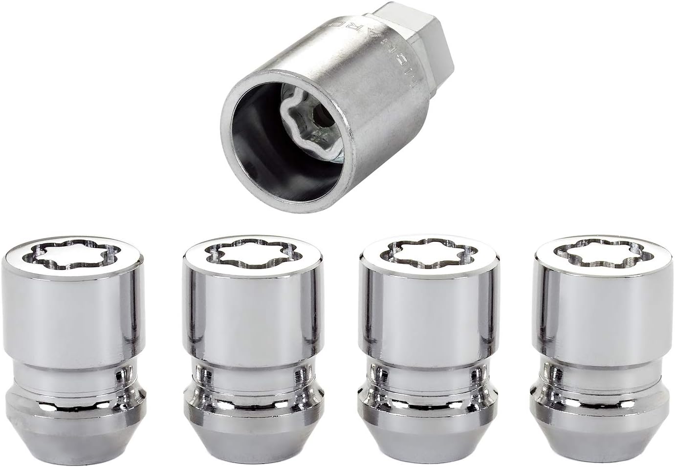 McGard 24157 Chrome Wheel Lock Set – M12 x 1.5, Cone Seat