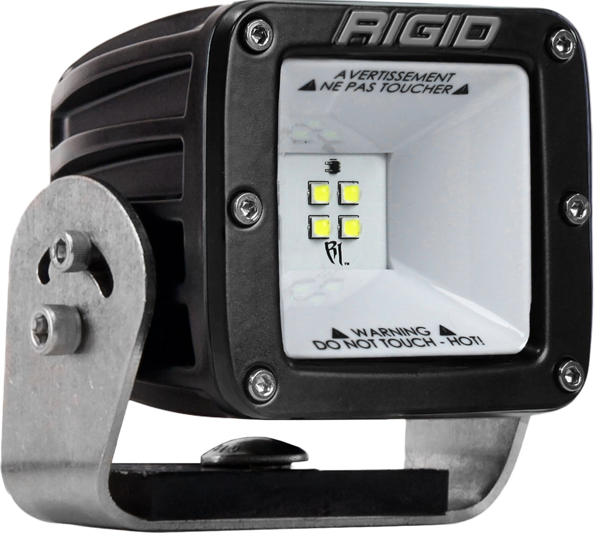 RIGID 2X2 115 Degree DC LED Scene Light, Surface Mount, Black Housing, Single - 681513