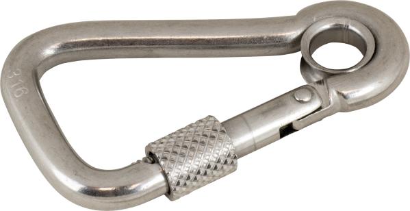 Locking Asymmetrical Snap Hook With Eye Insert - 150128