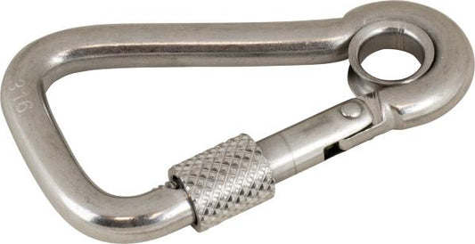 Locking Asymmetrical Snap Hook With Eye Insert - 150128