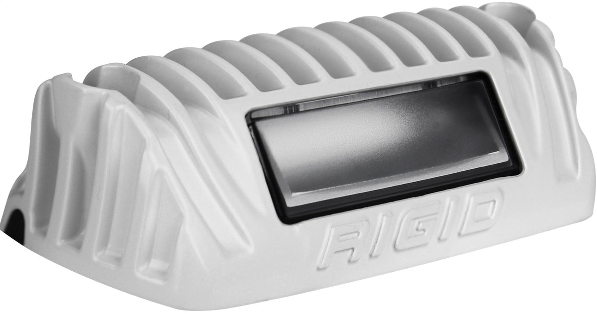 RIGID 1x2 65 Degree DC LED Scene Light, White Housing, Single - 86620