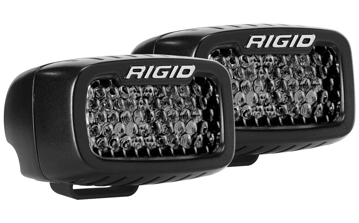 RIGID SR-M Series PRO Midnight Edition, Spot Diffused, Surface Mount, Pair - 902513BLK
