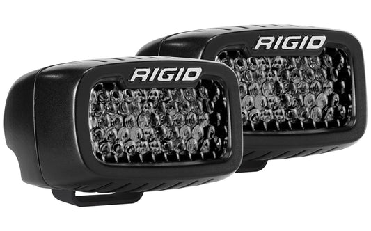 RIGID SR-M Series PRO Midnight Edition, Spot Diffused, Surface Mount, Pair - 902513BLK