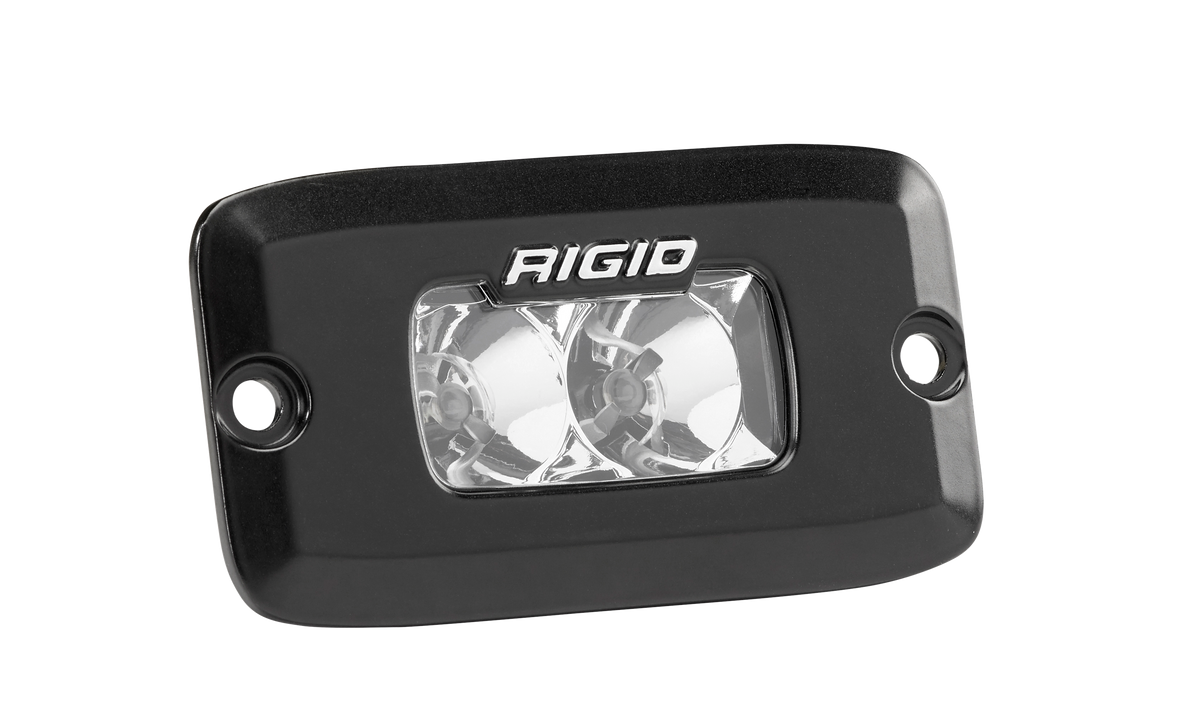 RIGID SR-M Series PRO, Flood Optic, Flush Mount, Black Housing, Single - 922113