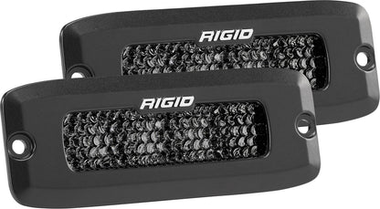 RIGID SR-Q Series PRO Midnight Edition, Spot Diffused, Flush Mount, Pair - 925513BLK