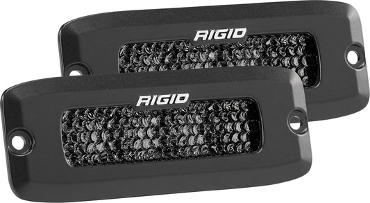RIGID SR-Q Series PRO Midnight Edition, Spot Diffused, Flush Mount, Pair - 925513BLK