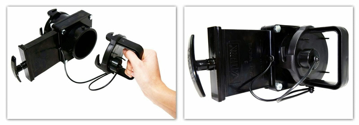 Valterra F02-3106BK EZ Coupler Waste Valve Cap with Handle - Black - image 3