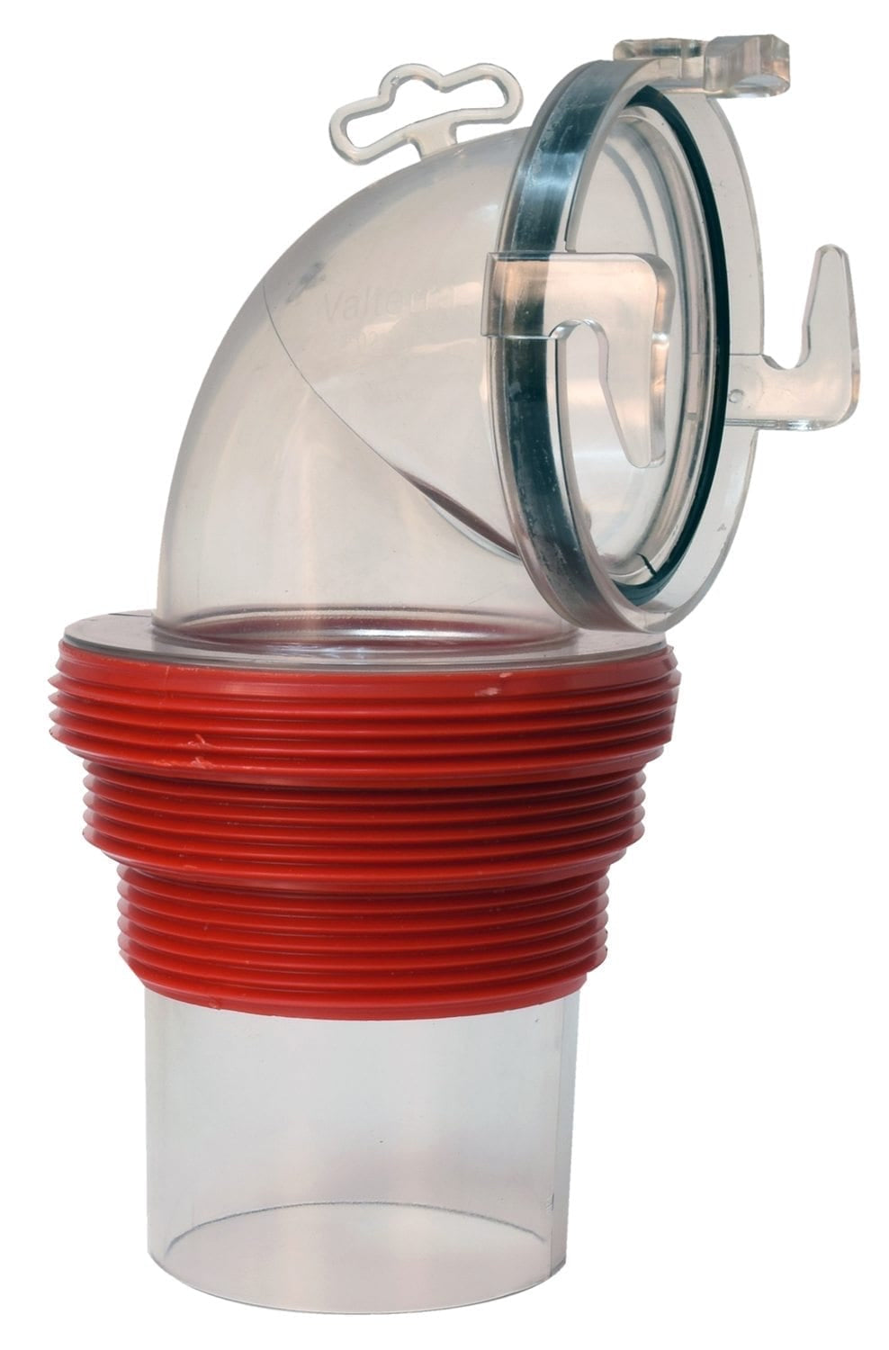 Valterra F02-3112CL EZ Coupler Clear 90° Bayonet Sewer Fitting - image 1