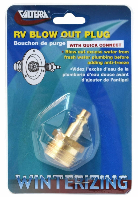 Valterra P23510LFVP Lead-Free Brass Blow-Out Plug with Quick Connect - image 1