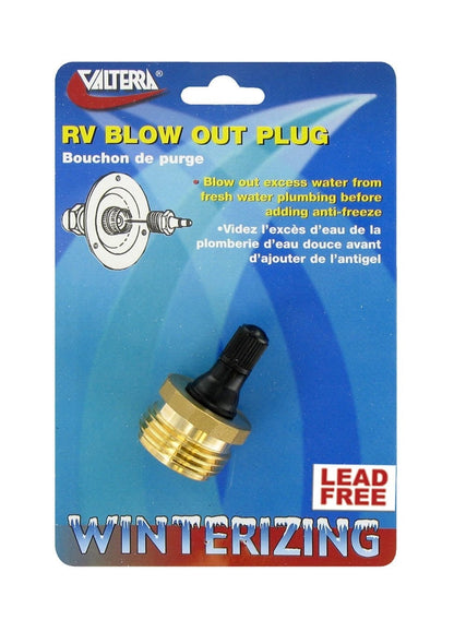 Valterra P23518LFVP Lead-Free Brass Blow-Out Plug with Valve - image 1