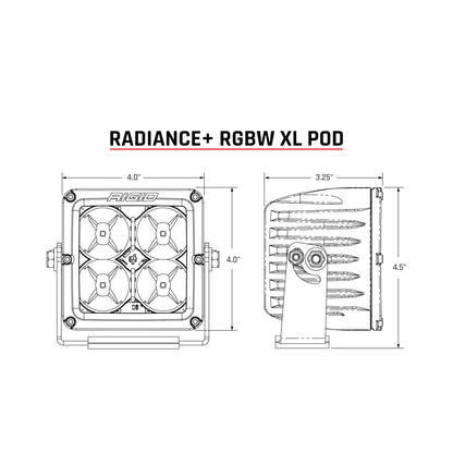 RIGID Radiance+ Pod XL RGBW - 322053