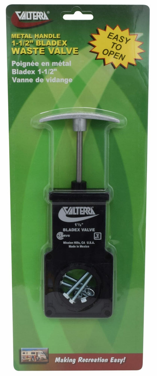 Valterra T1001VPM Bladex 1-1/2" Waste Valve Body - Metal Handle - image 1