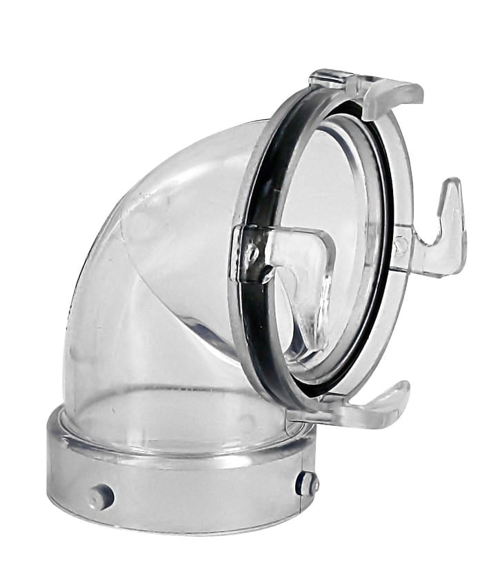 Valterra T1023 ClearView 90° RV Sewer Adapter - image 1