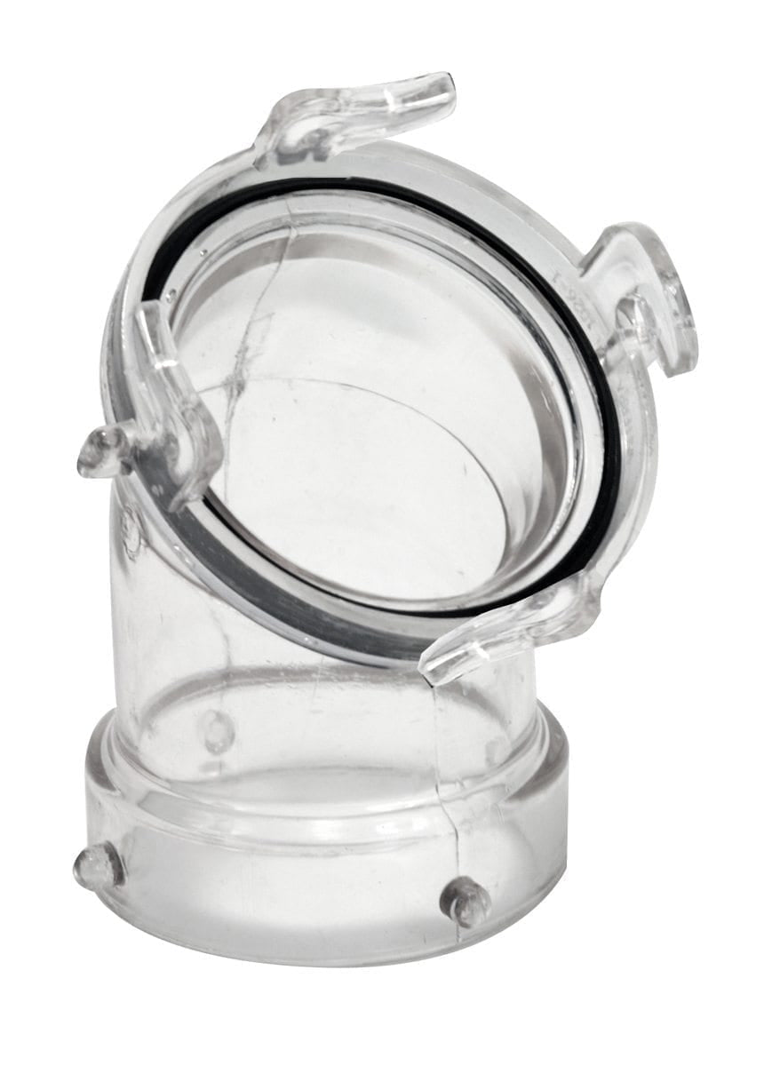 Valterra T1026-1 ClearView 45° Sewer Adapter with Bayonet Lugs - image 1