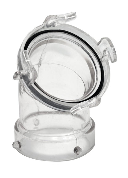 Valterra T1026-1 ClearView 45° Sewer Adapter with Bayonet Lugs - image 1