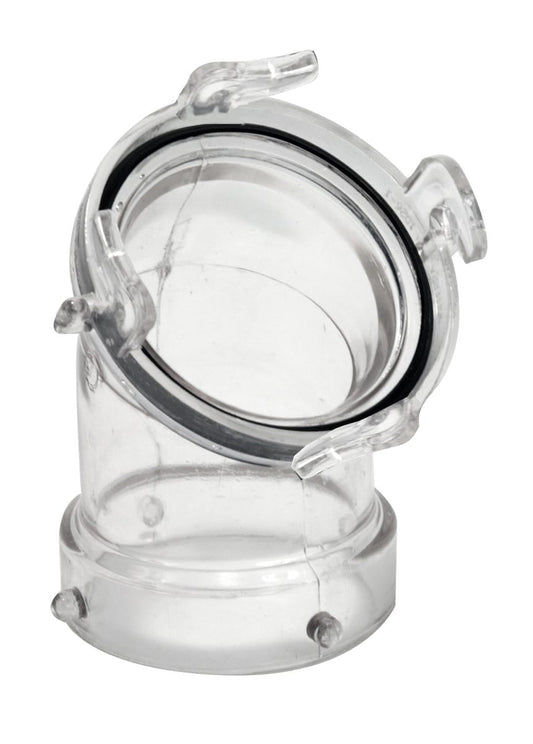 Valterra T1026-1 ClearView 45° Sewer Adapter with Bayonet Lugs - image 1