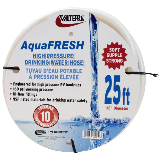 Valterra W01-5300 1/2" x 25' Drinking Water Hose - White - image 1