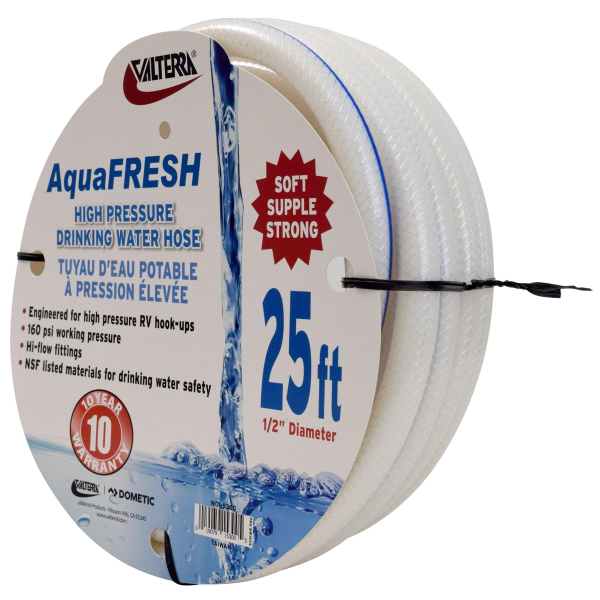Valterra W01-5300 1/2" x 25' Drinking Water Hose - White - image 2