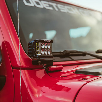 RIGID 18-21 Jeep Wrangler JL A-Pillar Mount, Fits D-Series, D-SS, Ignite, Pair - 41659