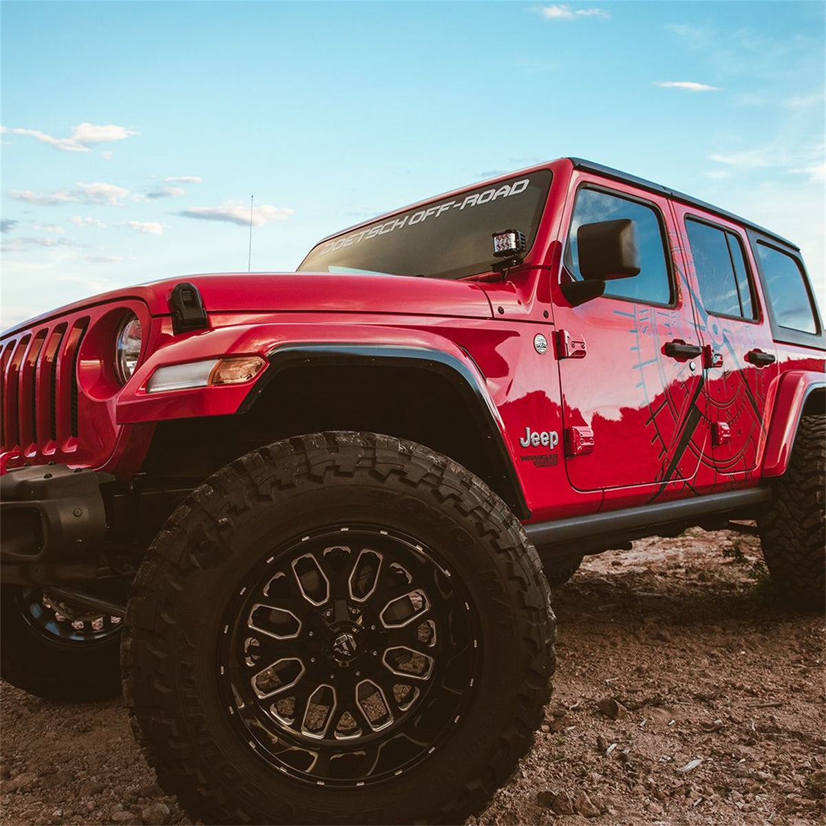 RIGID 18-21 Jeep Wrangler JL A-Pillar Mount, Fits D-Series, D-SS, Ignite, Pair - 41659